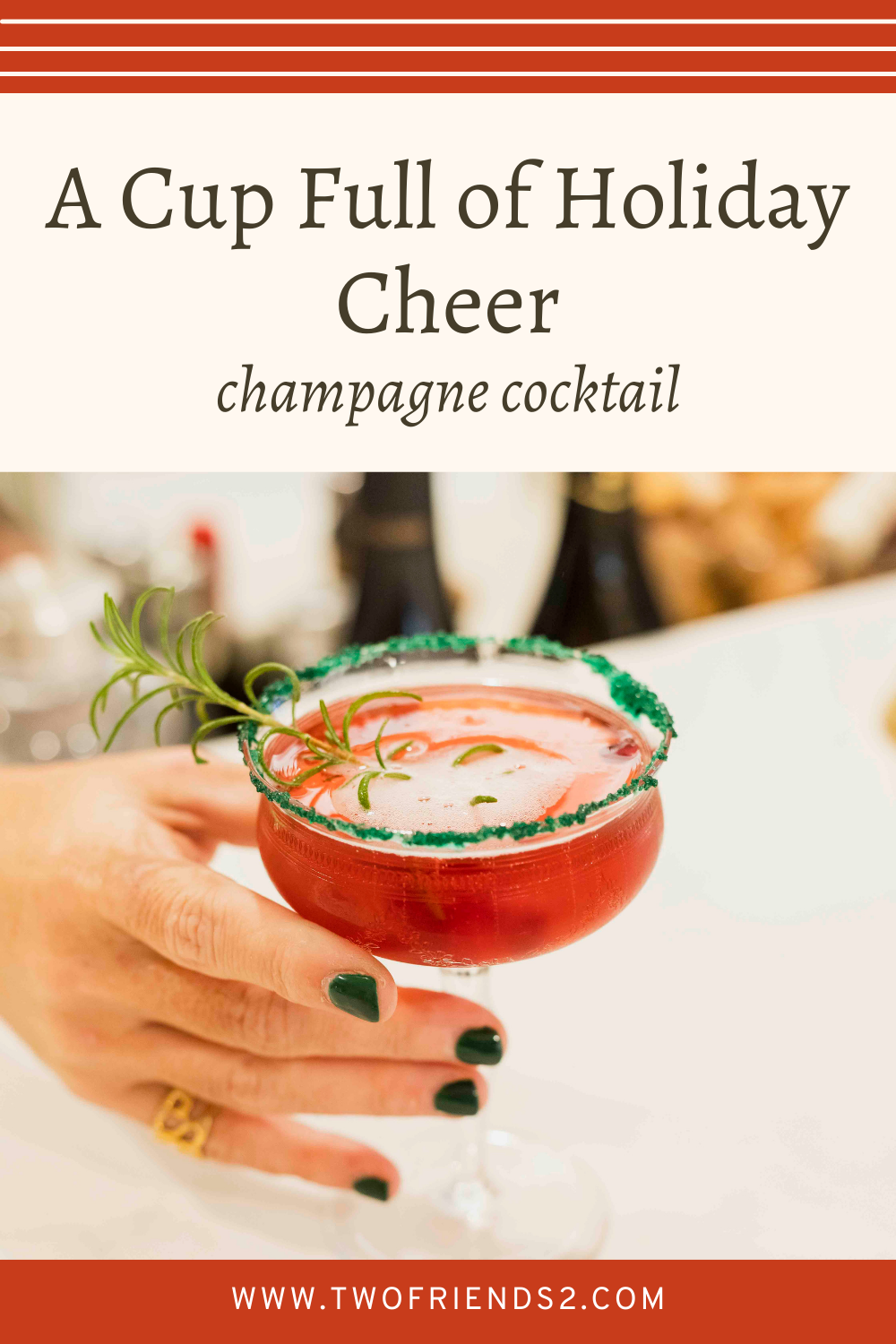 A Cup of Cheer | Champagne Cocktail Recipe