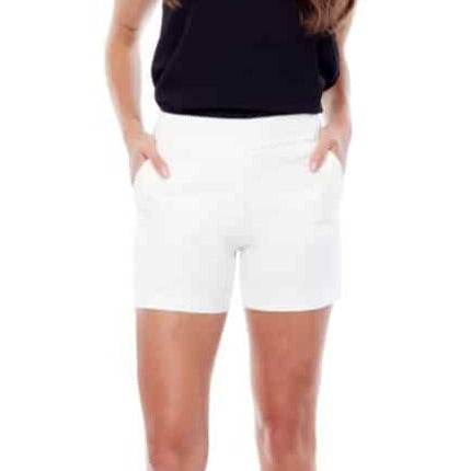 Lisa Solid Palermo Shorts - White