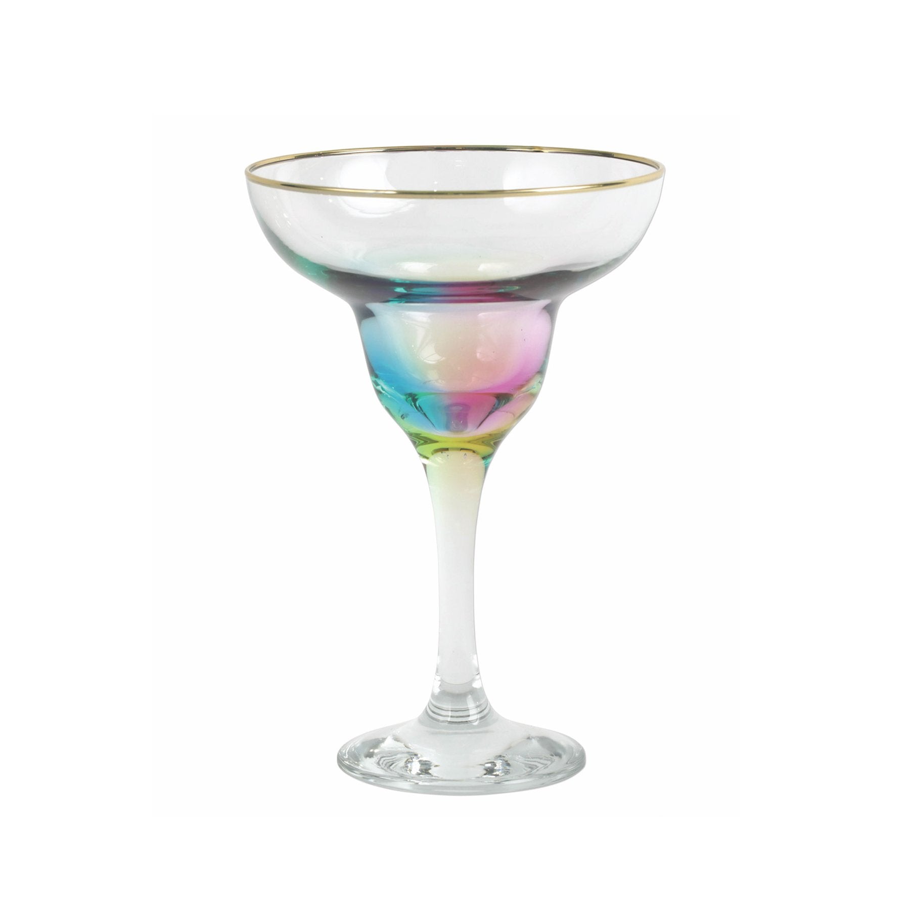 Vietri Rainbow Margarita Glasses