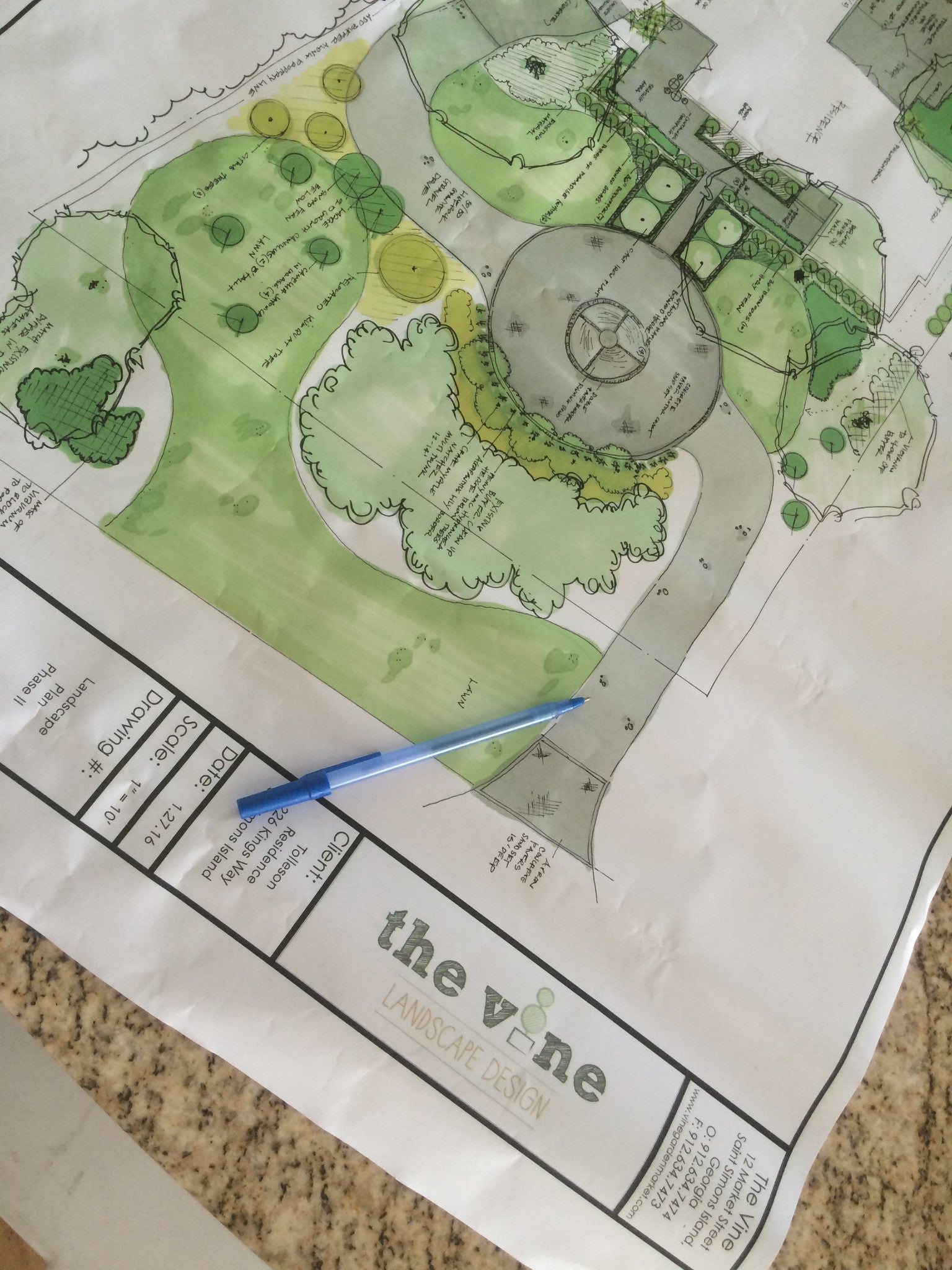 Landscaping Underway