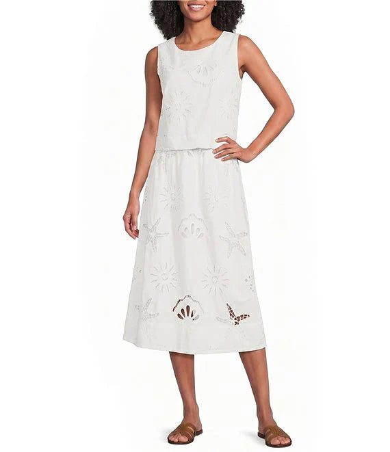 Eyelet Lace Skirt Set