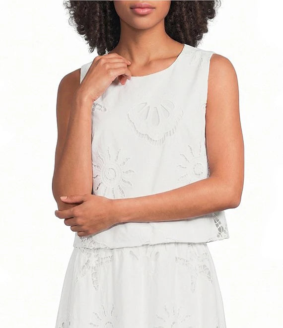 Eyelet Lace Skirt Set