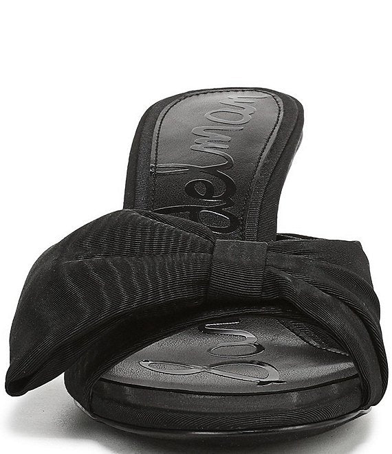 Sam Edelman Ragan Moire Ribbed Silk - Black