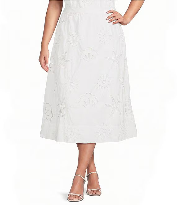 Eyelet Lace Skirt Set