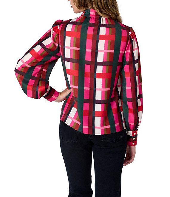 Crosby by Mollie Burch Leland Blouse - Holiday Plaid