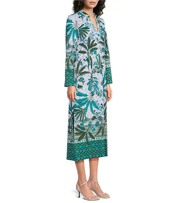 Jude Connally Devon Dress | Palm Royale Loden