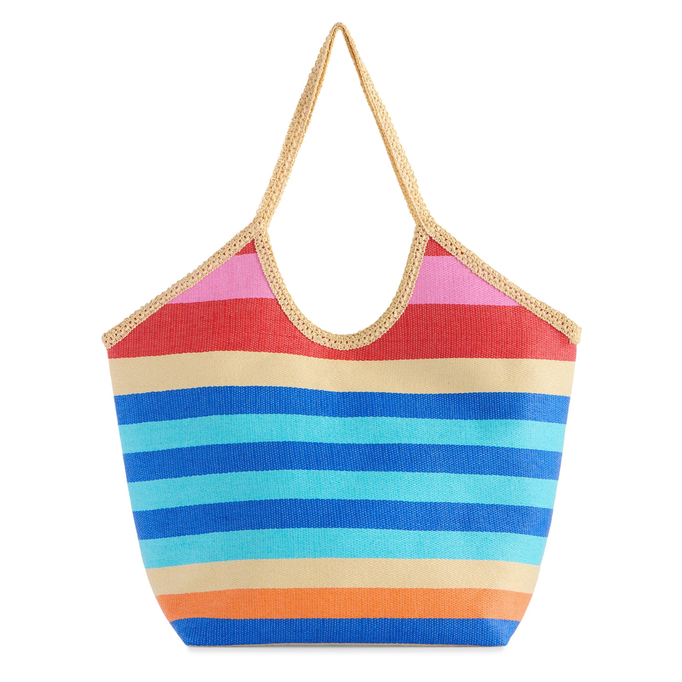 Capri Striped Tote Bag