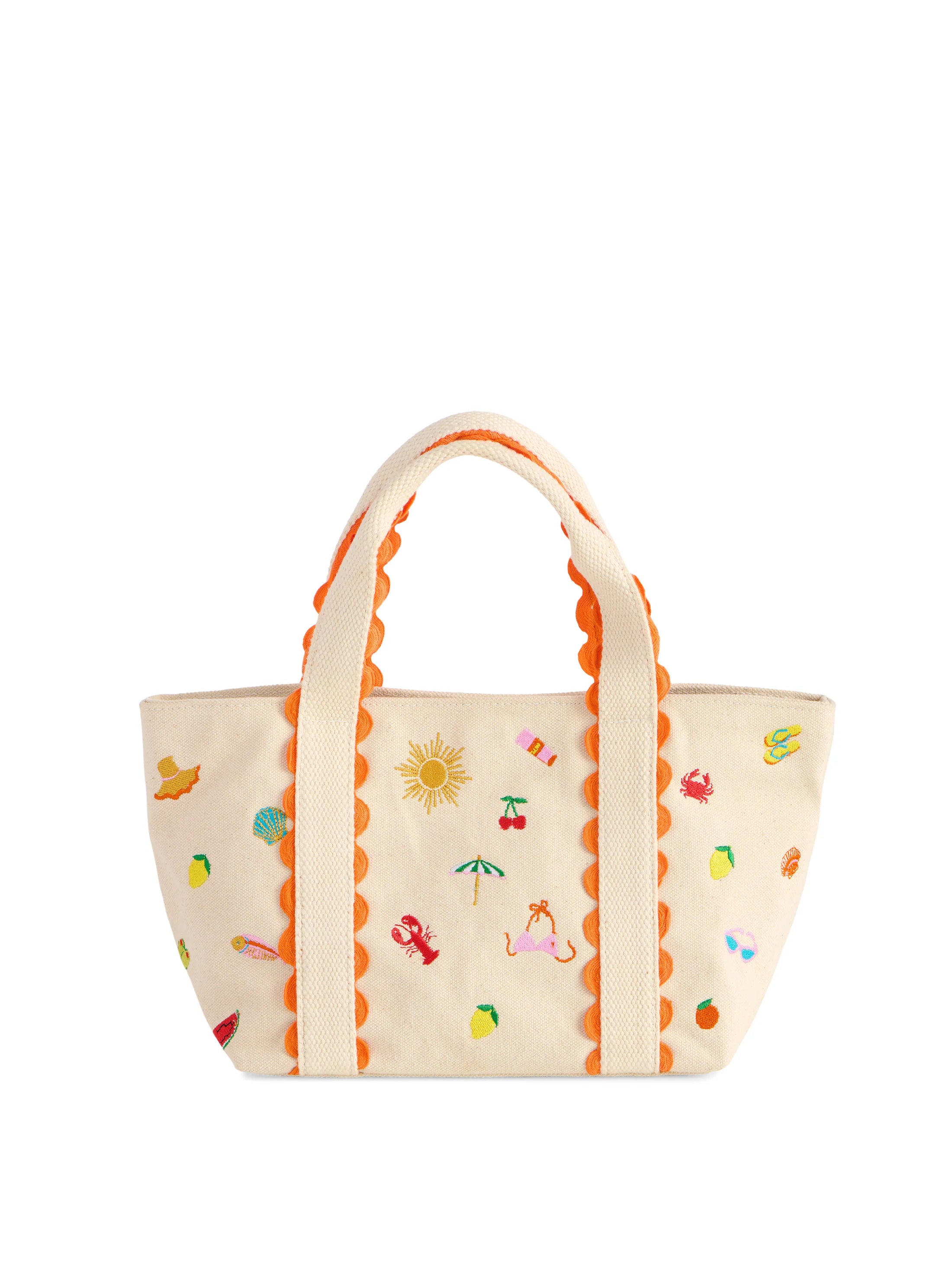 Summer Icons Mini Tote - Natural