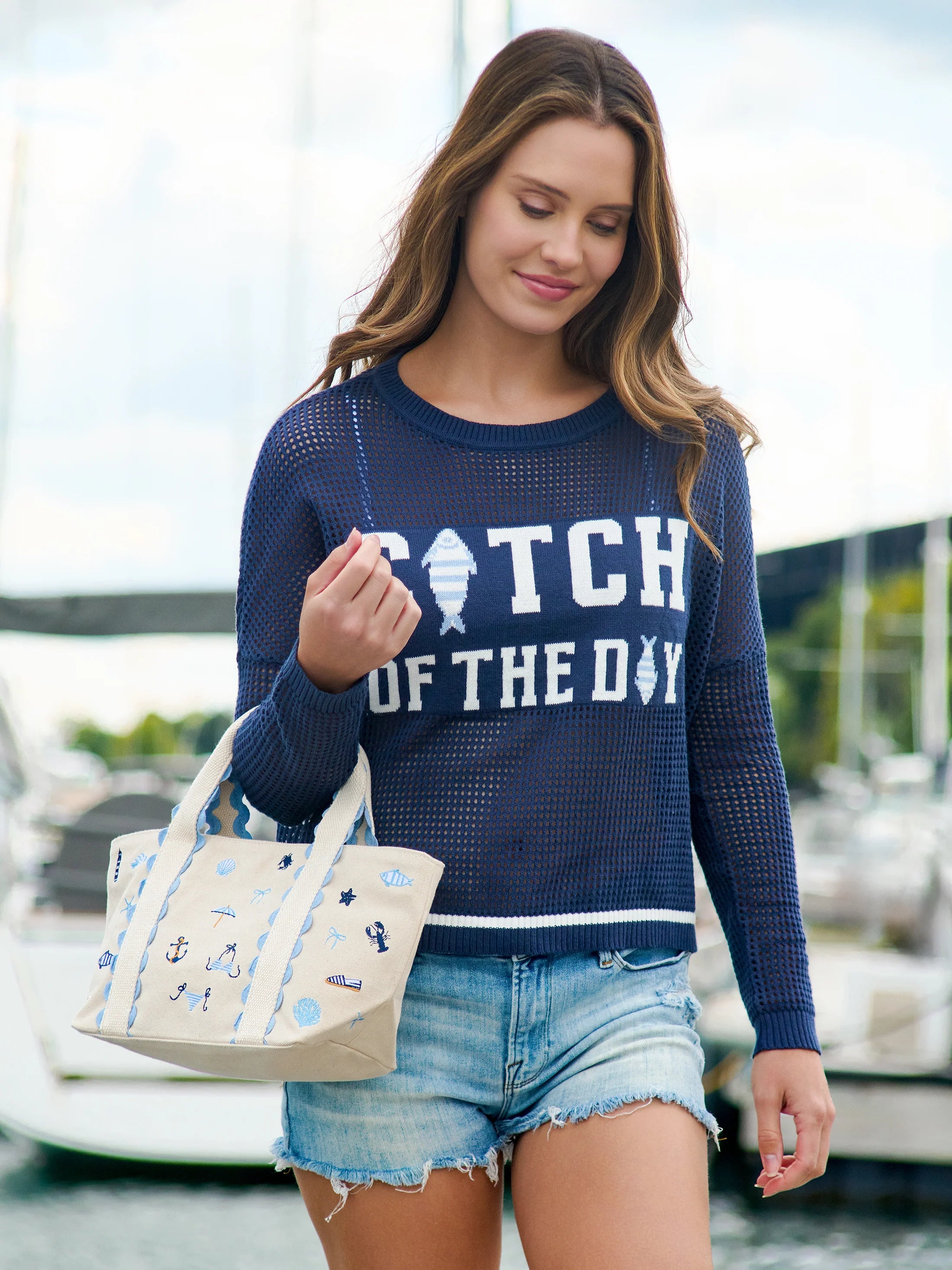 Coastal Icons Mini Tote - Natural