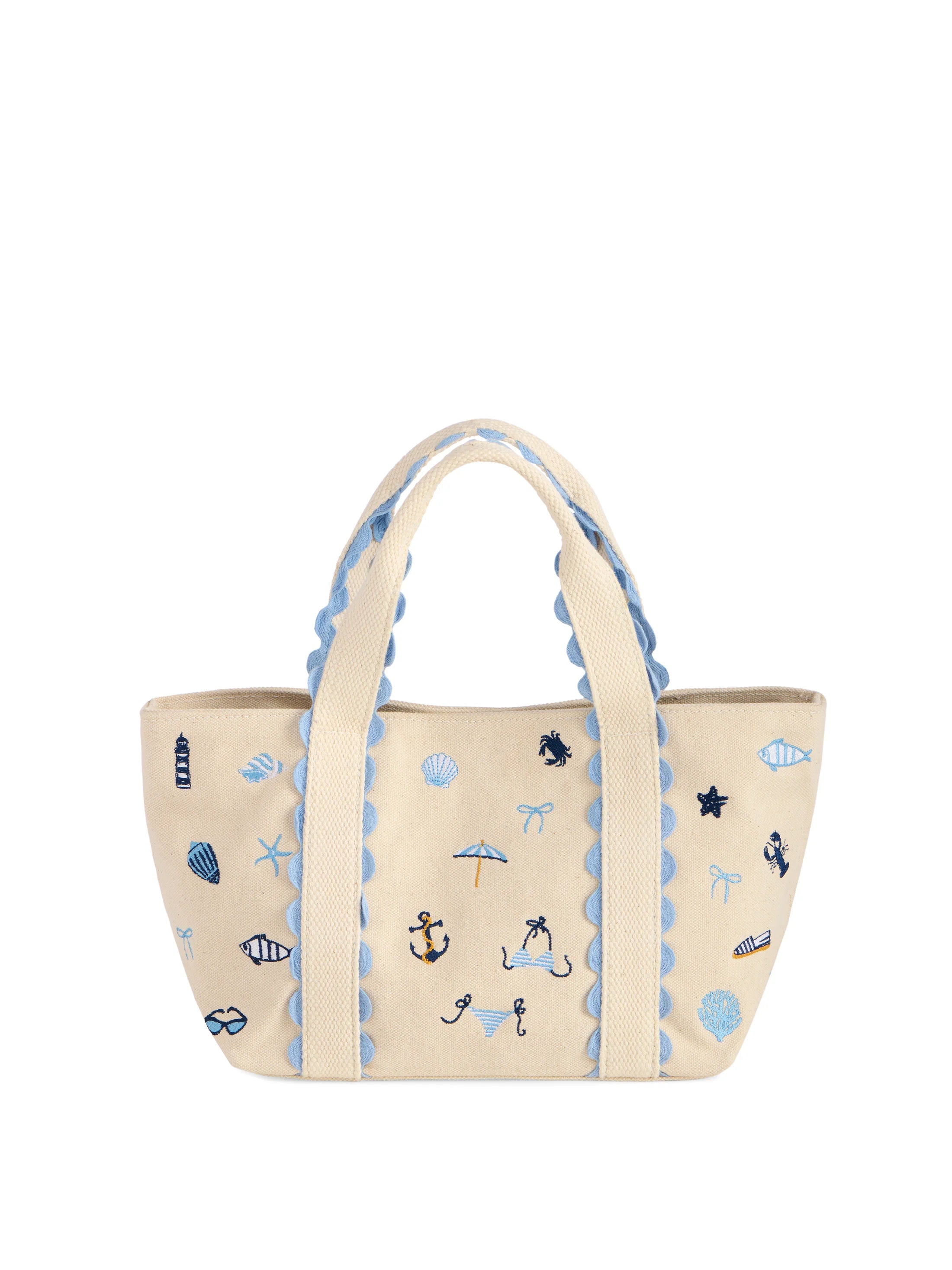Coastal Icons Mini Tote - Natural