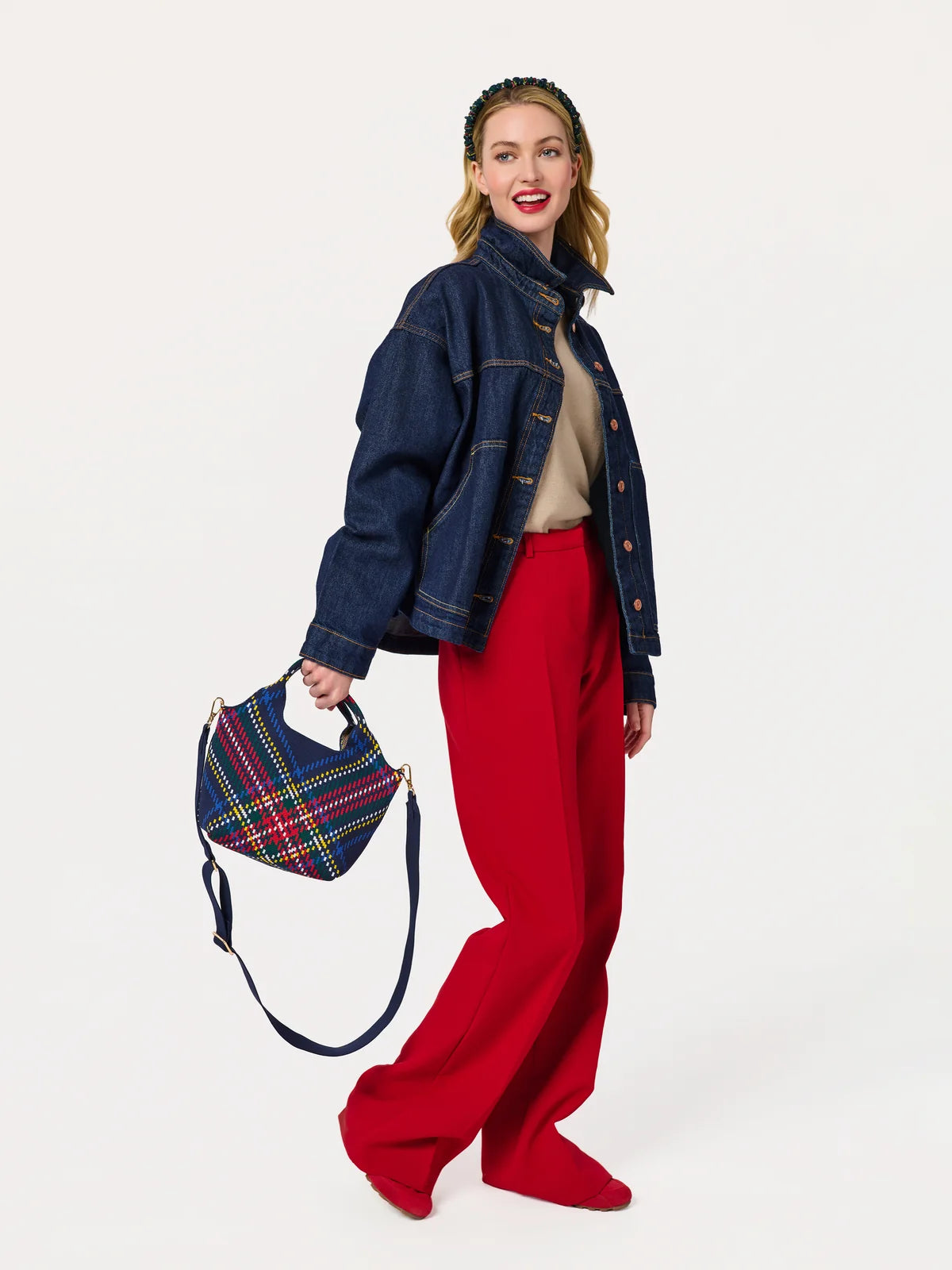 Robbie Plaid Mini Tote Bag - 2 Colors