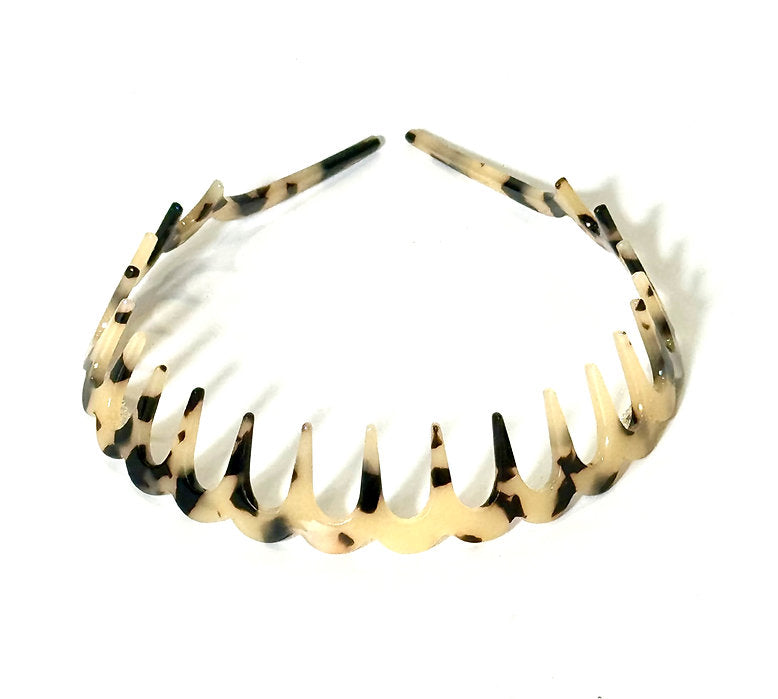 Ella Teeth Acetate Headband | Yellow Tokyo and Ivory Tokyo