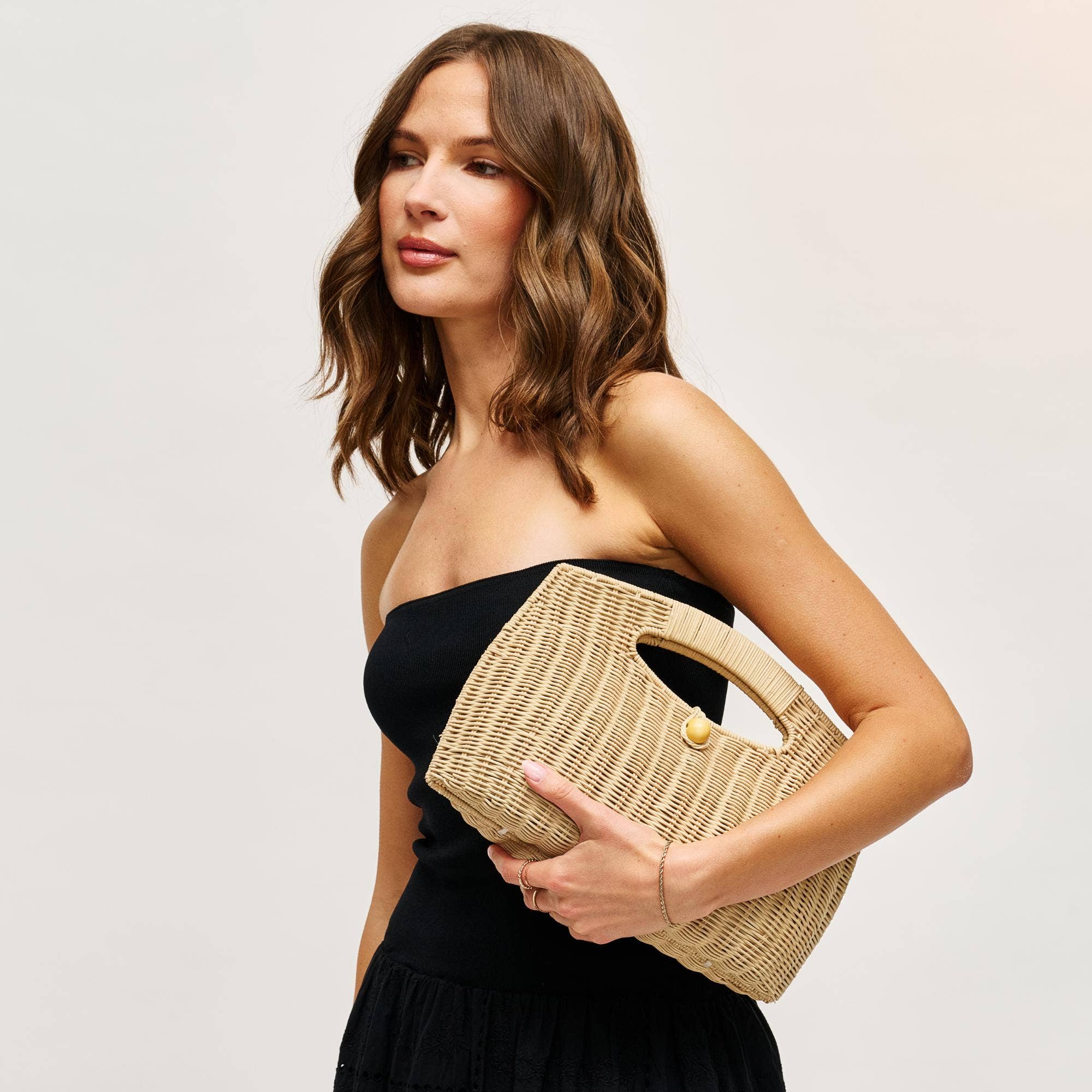 Riley Clutch: Natural