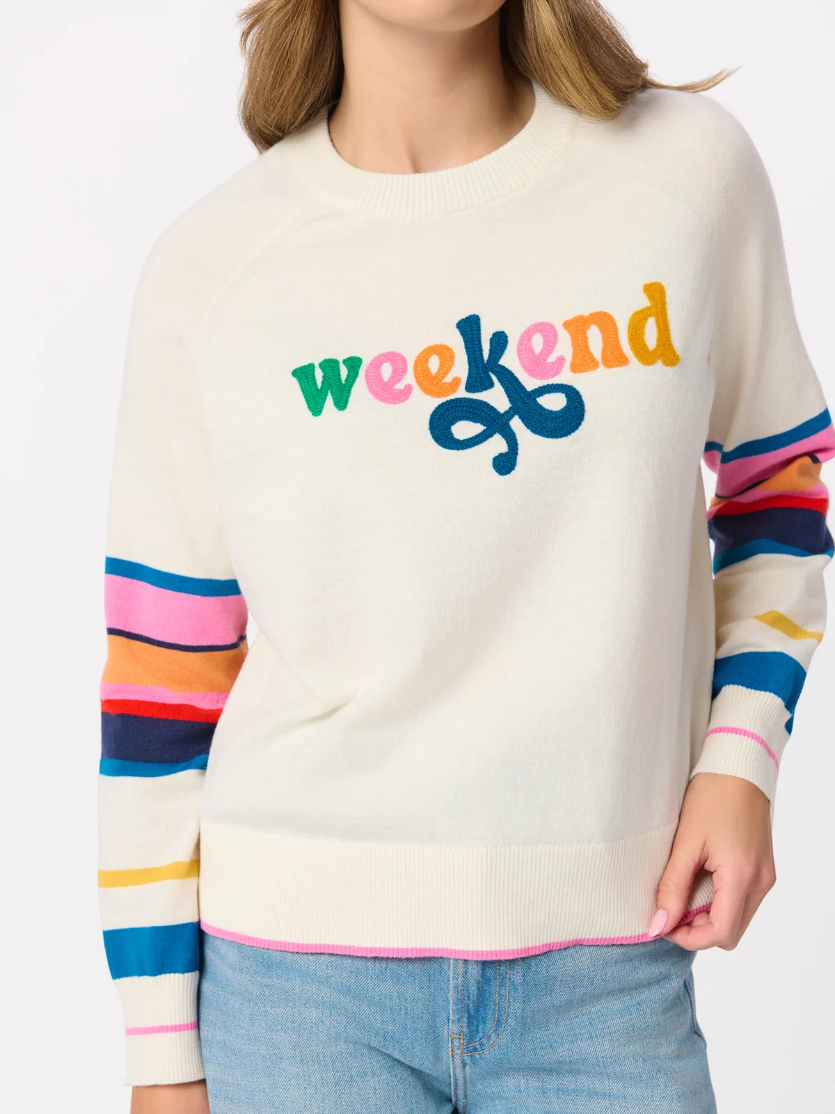 Weekend Lightweight Boxy Sweater - Ivory