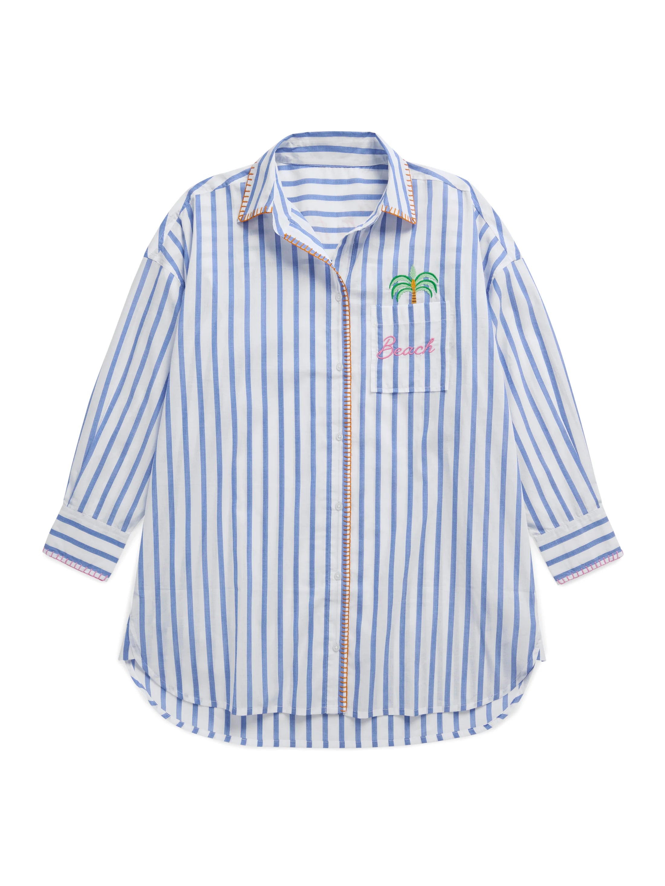 Beach/Ocean Air, Salty Beach Cover Up Shirt