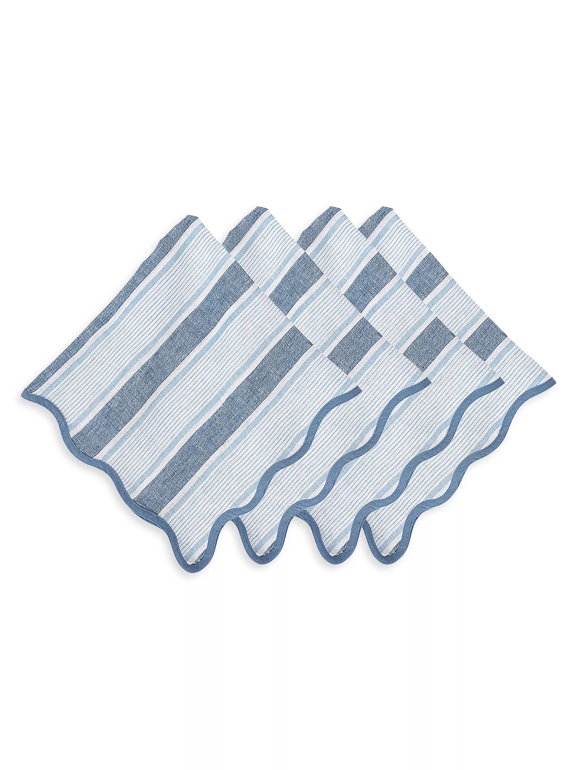 Juliska Cabana Stripe Napkins - Set/4 Ocean Cabana