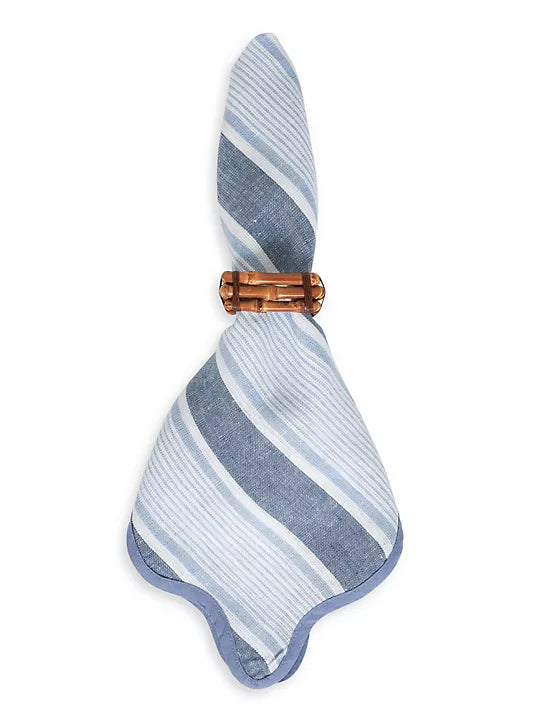 Juliska Cabana Stripe Napkins - Set/4 Ocean Cabana
