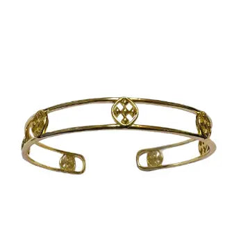 Gracewear Shield Cuff Bracelet - Gold