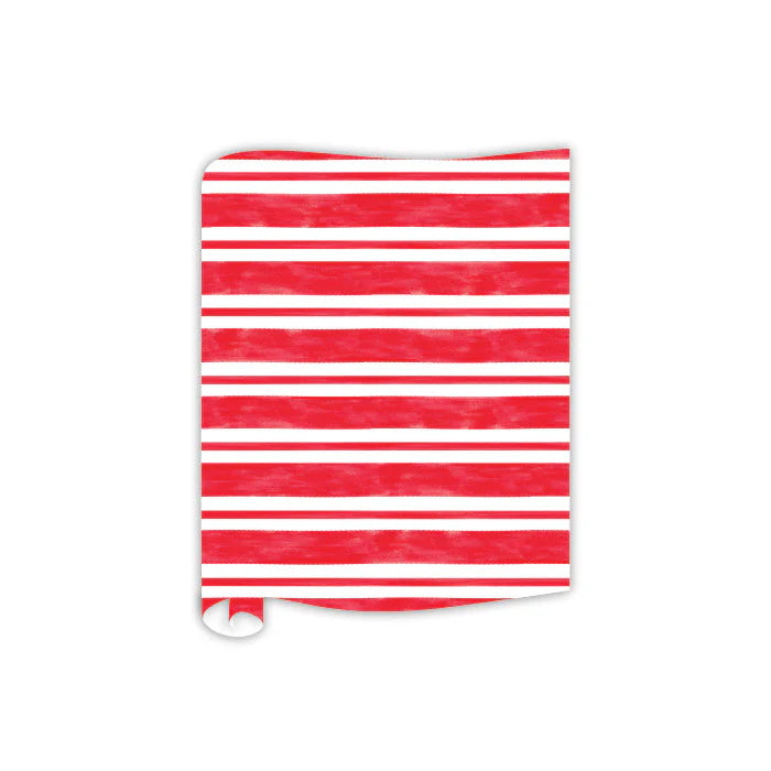 Hand Painted Table Runner Patriotic Stripes