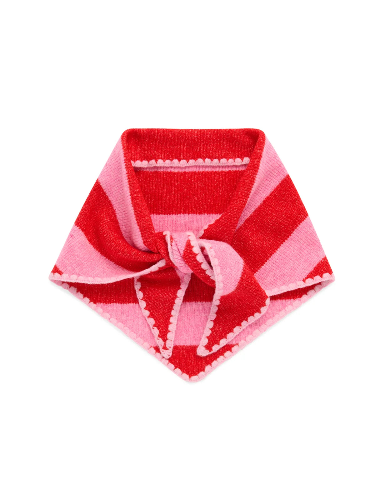 Joy Small Triangle Scarf - Red