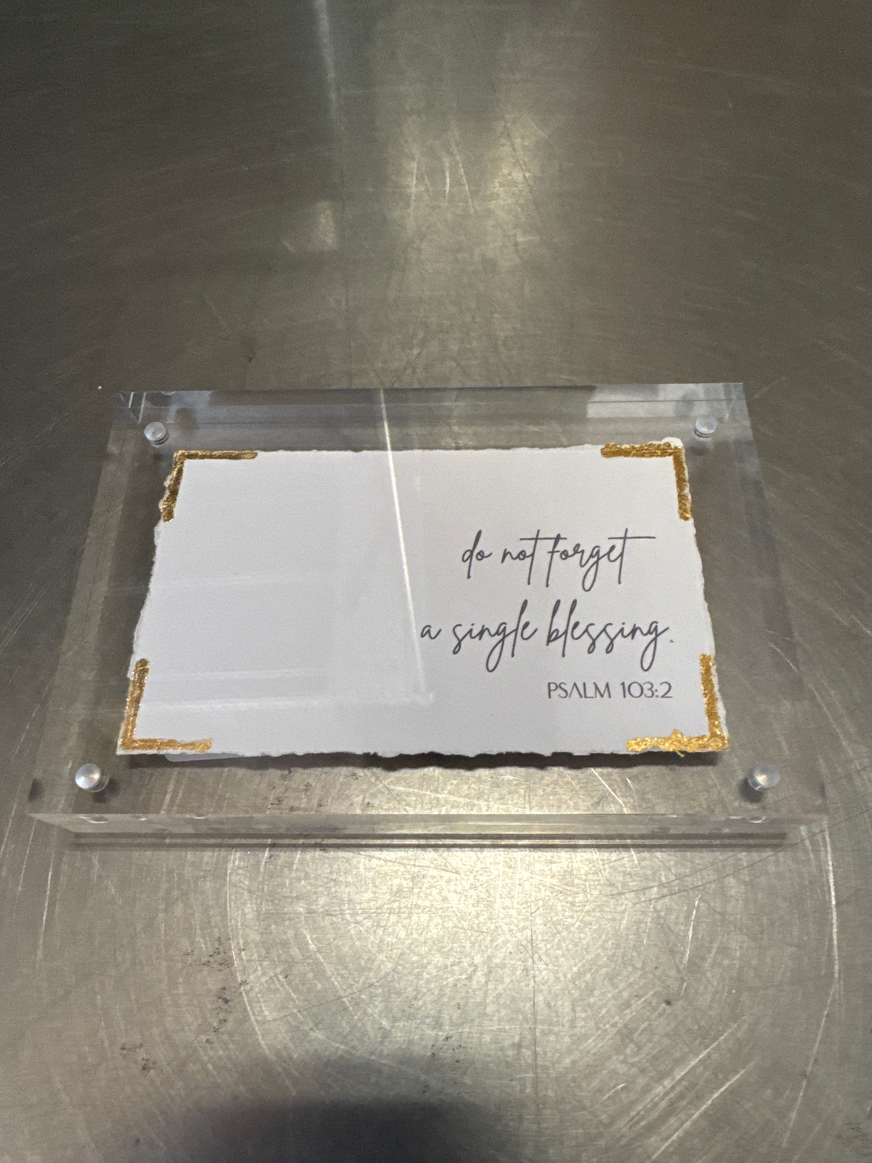 Scriptures in Acrylic Frames - 4x6 (multiple variants)