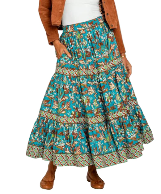 Elizabeth James Mae Skirt - Grandeur Turquoise