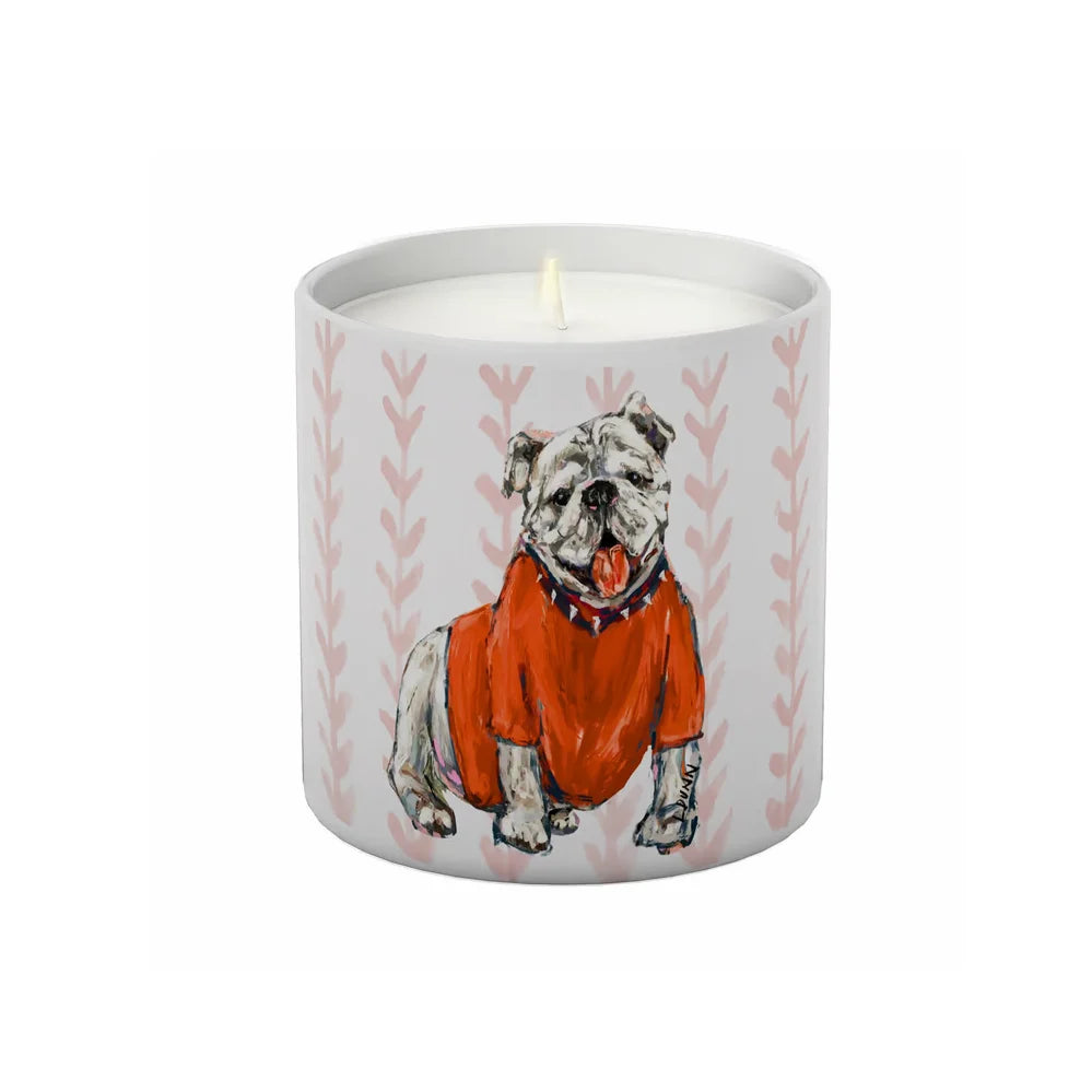 Game Day Bulldog Candle