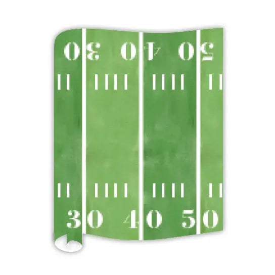 Handpainted Football Field Table Runner