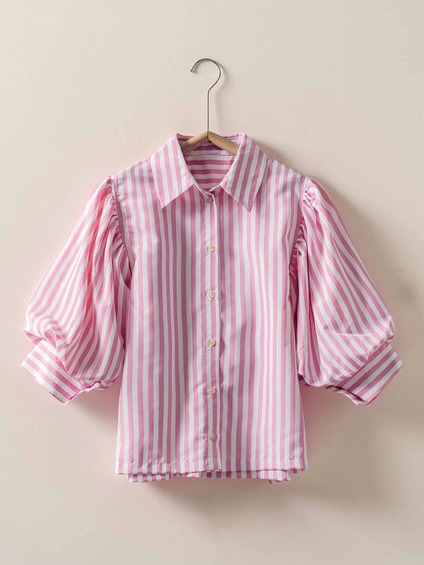 The Phoebe Pink Stripe Blouse