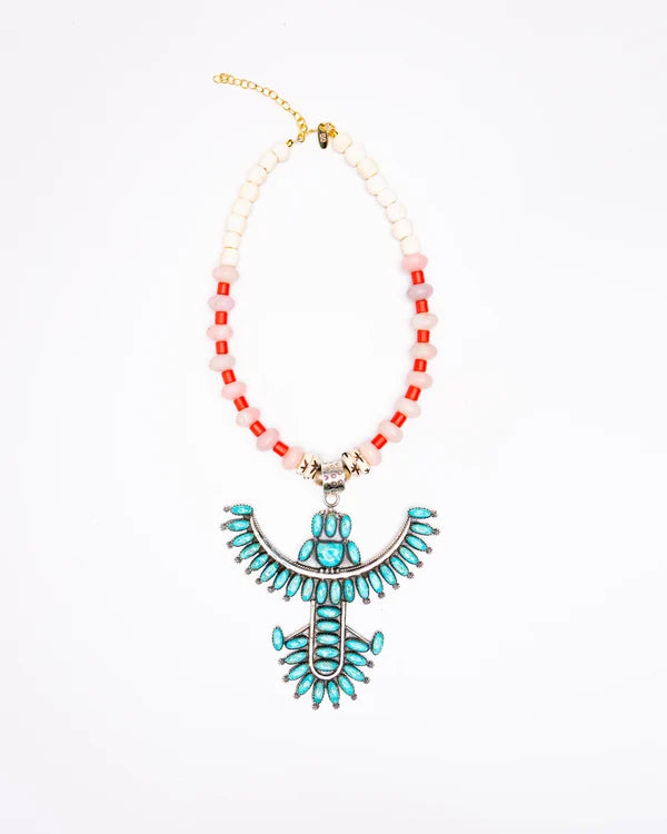 Turquoise Firebird Necklace