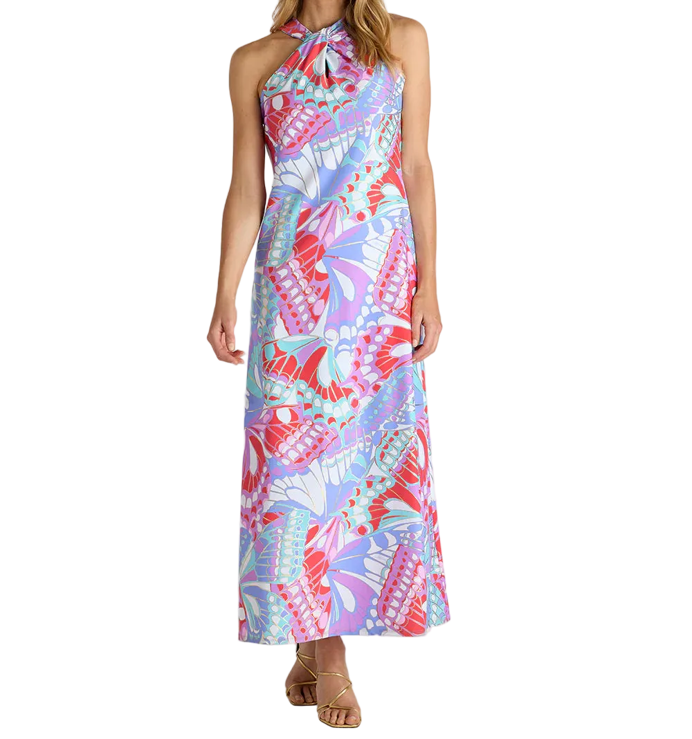 Jude Connally Bernadette Dress - Butterfly Mosaic Gold