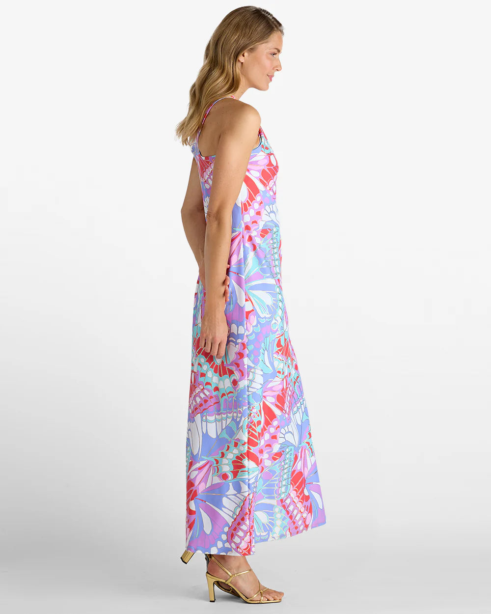 Jude Connally Bernadette Dress - Butterfly Mosaic Gold