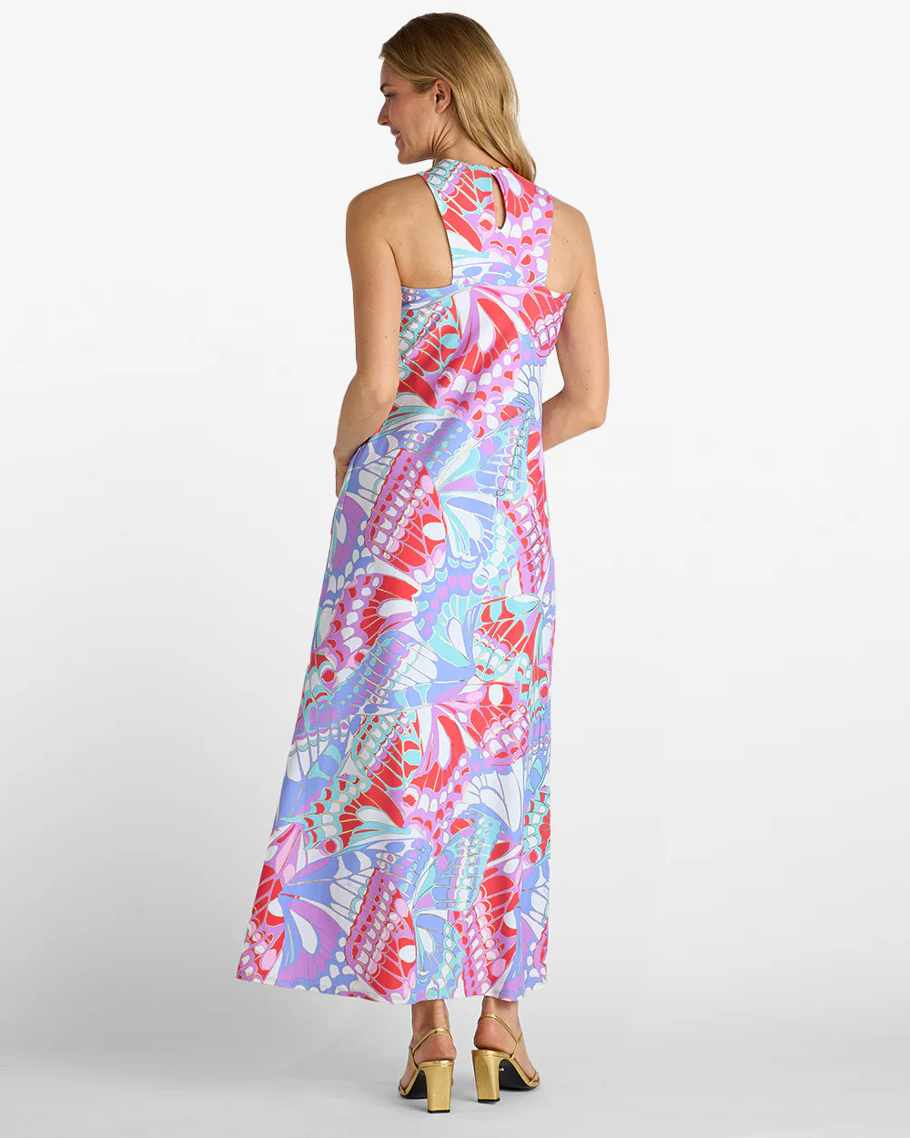 Jude Connally Bernadette Dress - Butterfly Mosaic Gold