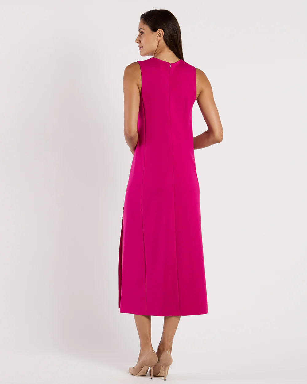 Jude Connally Darcy Ponte Dress - Deep Berry