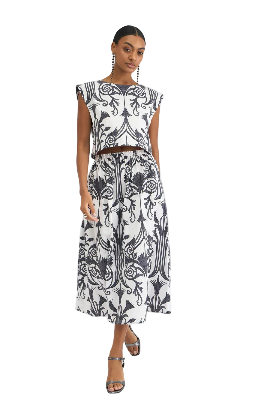 Beyond By Vera Piper Top - Iron Veil Charcoal