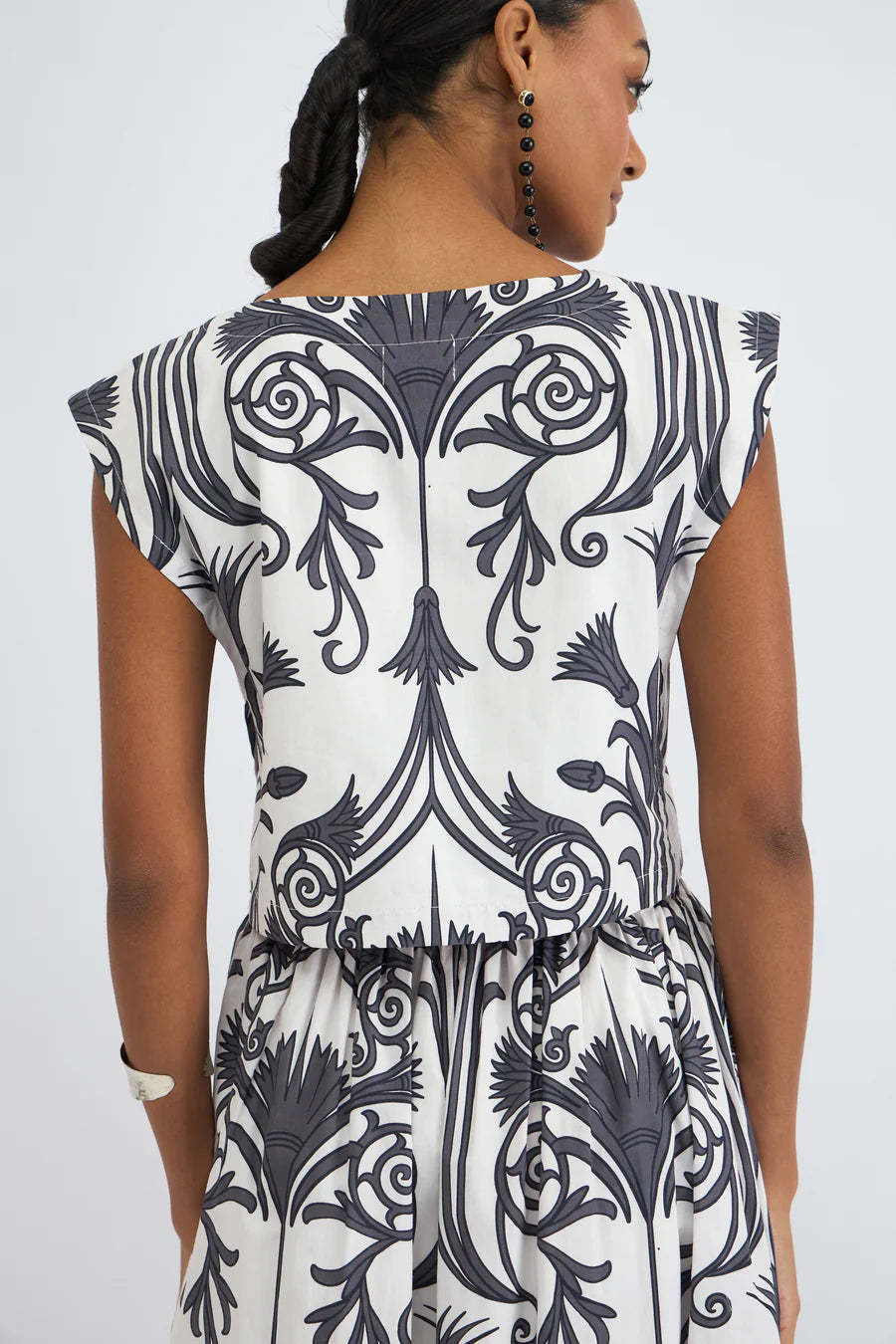 Beyond By Vera Piper Top - Iron Veil Charcoal