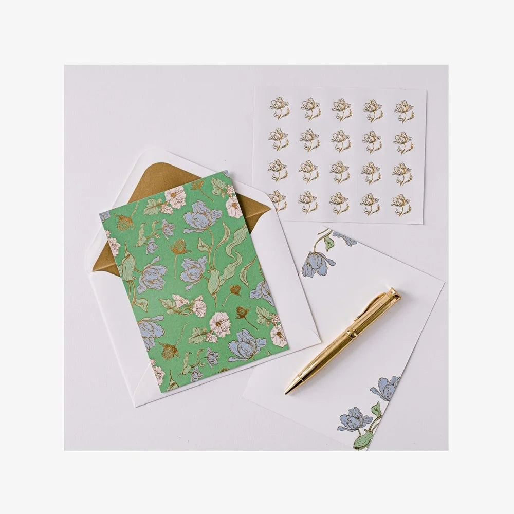 Les Fleurs Parisiennes Luxury Stationery Set