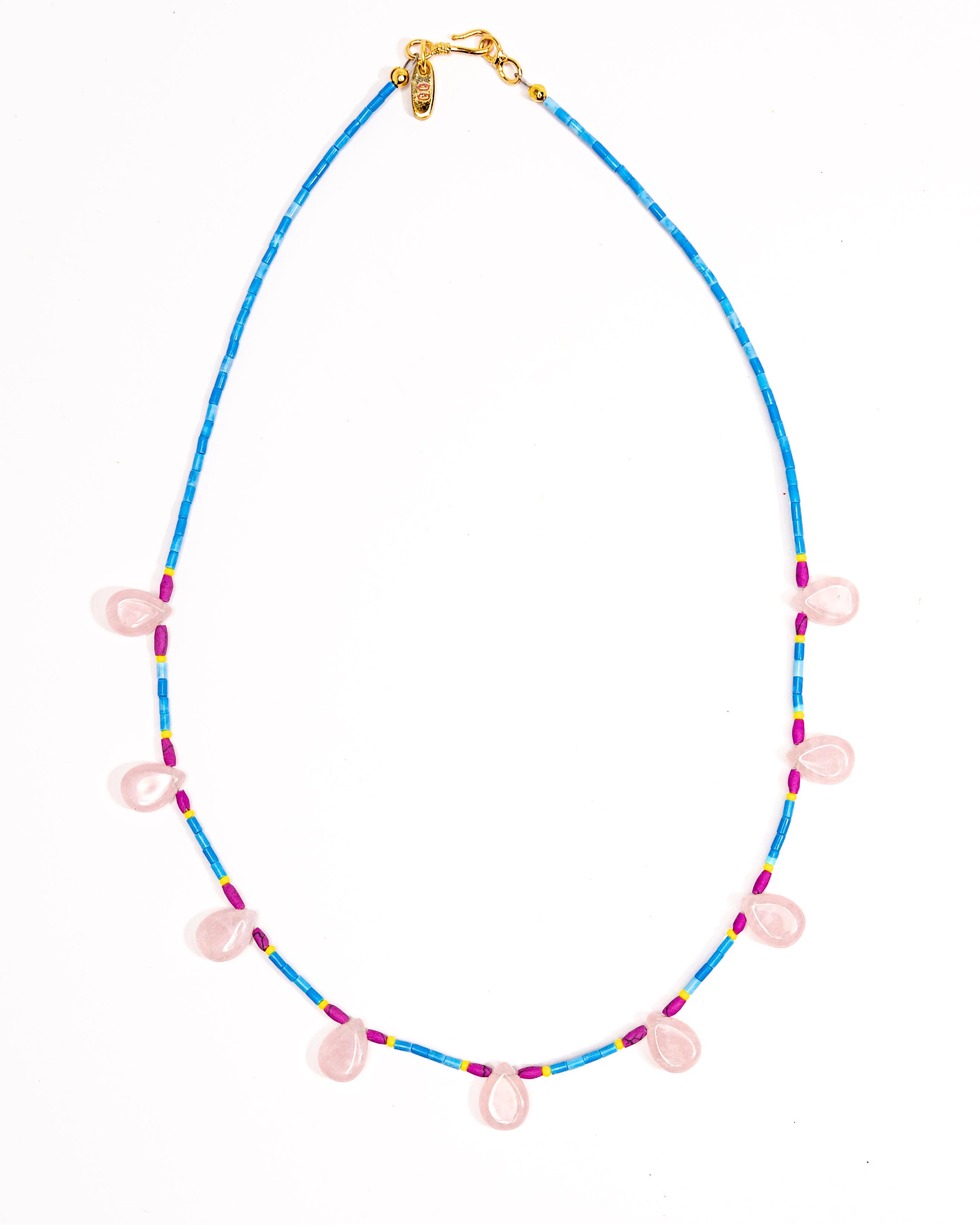 Rose Quartz Drop Necklace