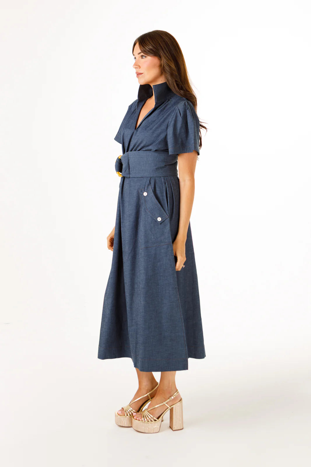 Holly Shae Gretchen Dress - Stretch Denim