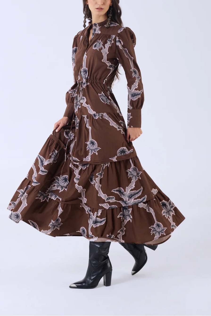 Beyond by Vera Sissi Dress - Woodlands Brown