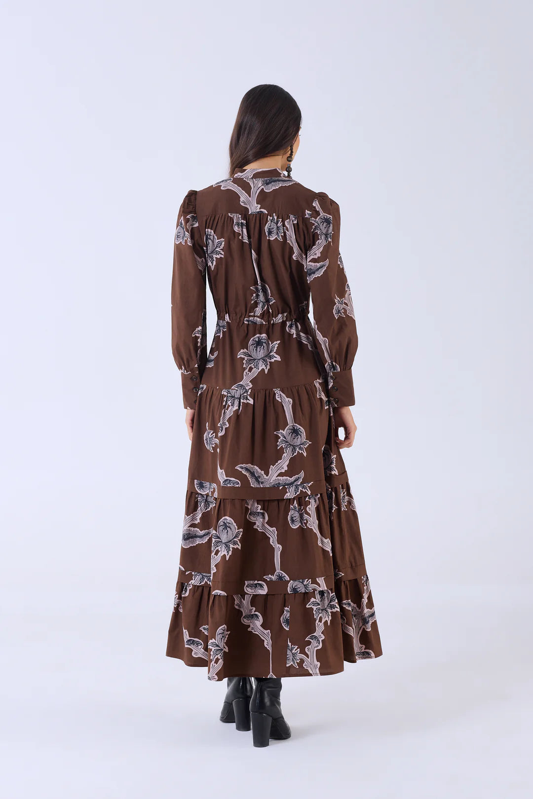 Beyond by Vera Sissi Dress - Woodlands Brown