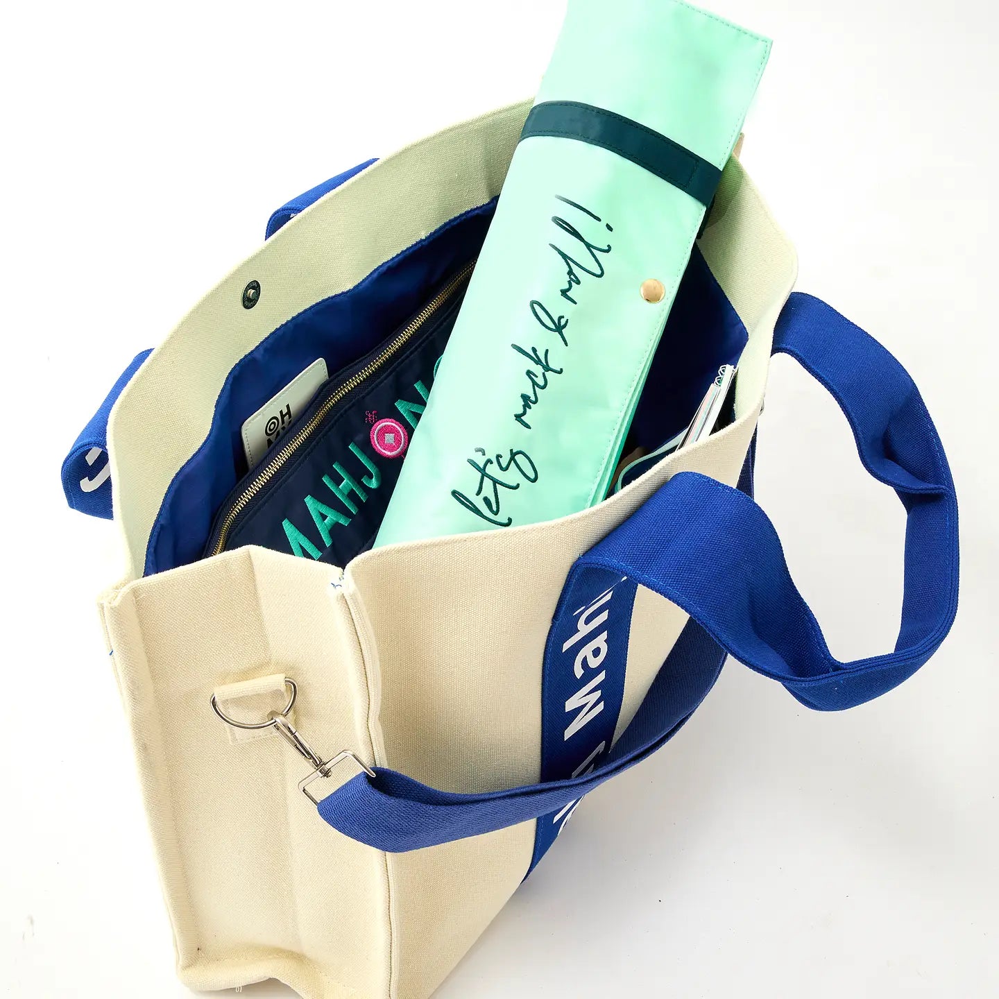 Blue Mahj it All Tote Bag