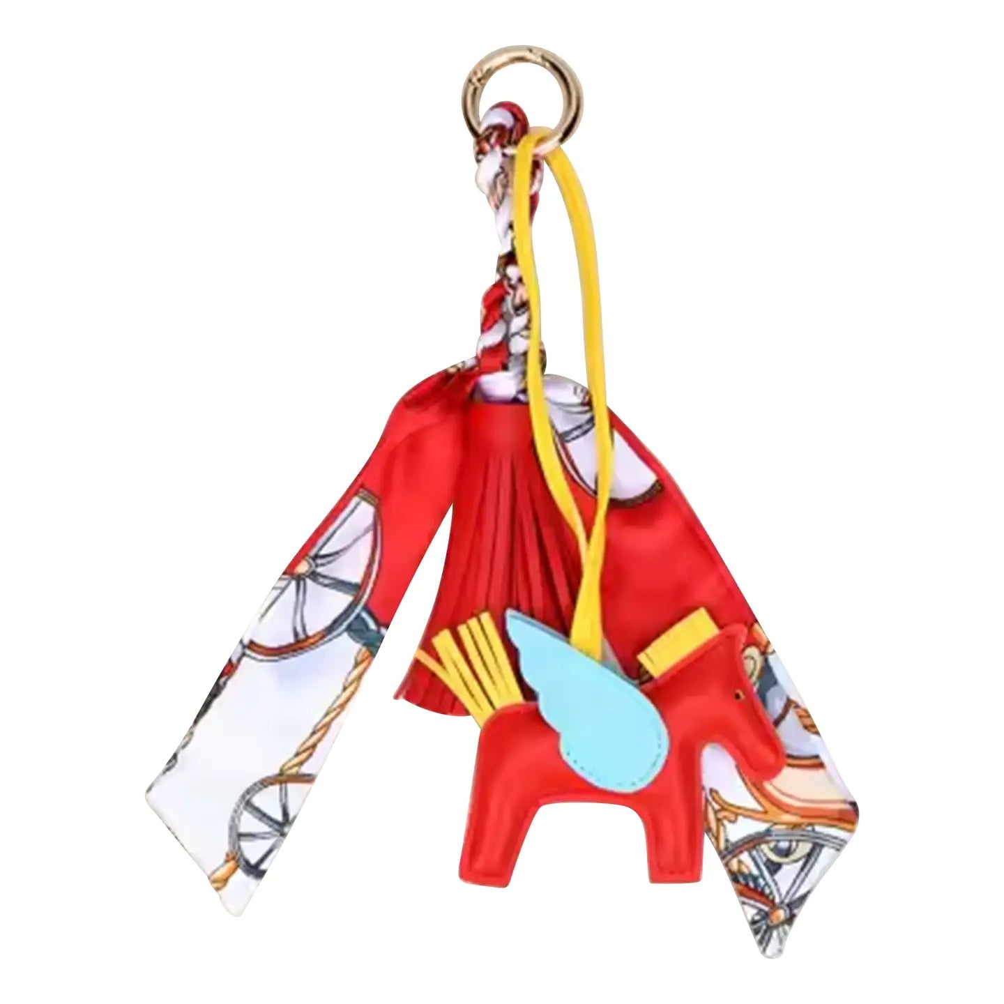 Horse Charm w/ Scarf Bag Charm - 4 Colors