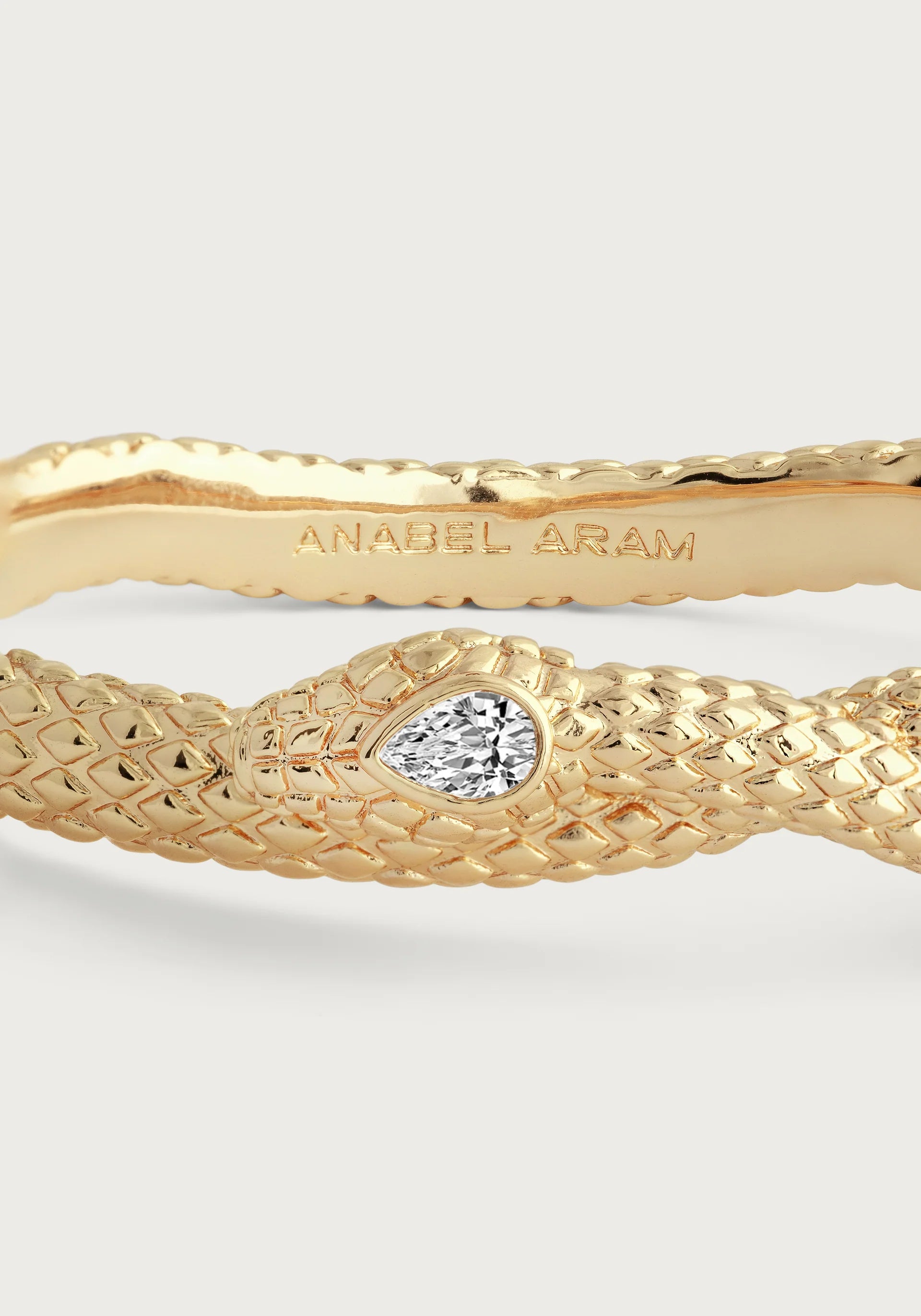 Anabel Aram Serpent Hinged Bangle