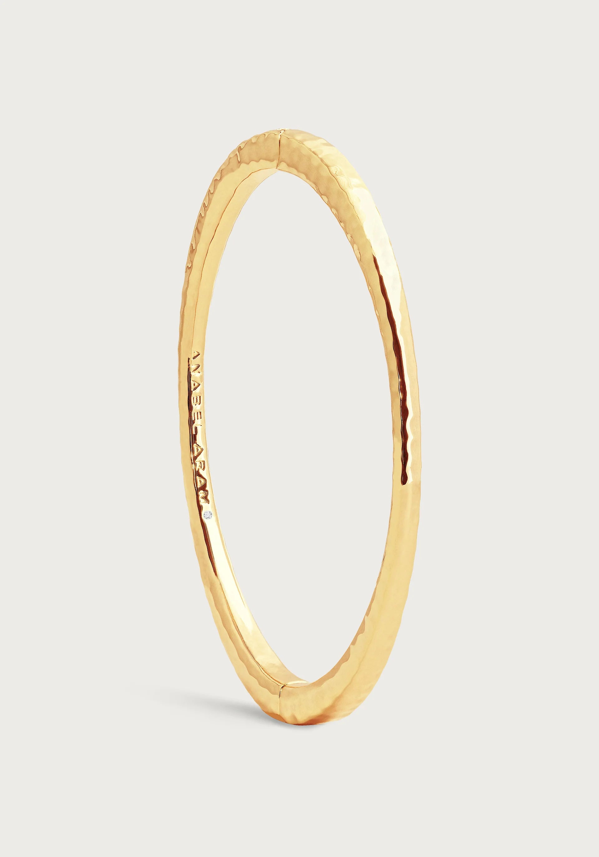 Anabel Aram Farrier Thin Hinged Bangle - Gold