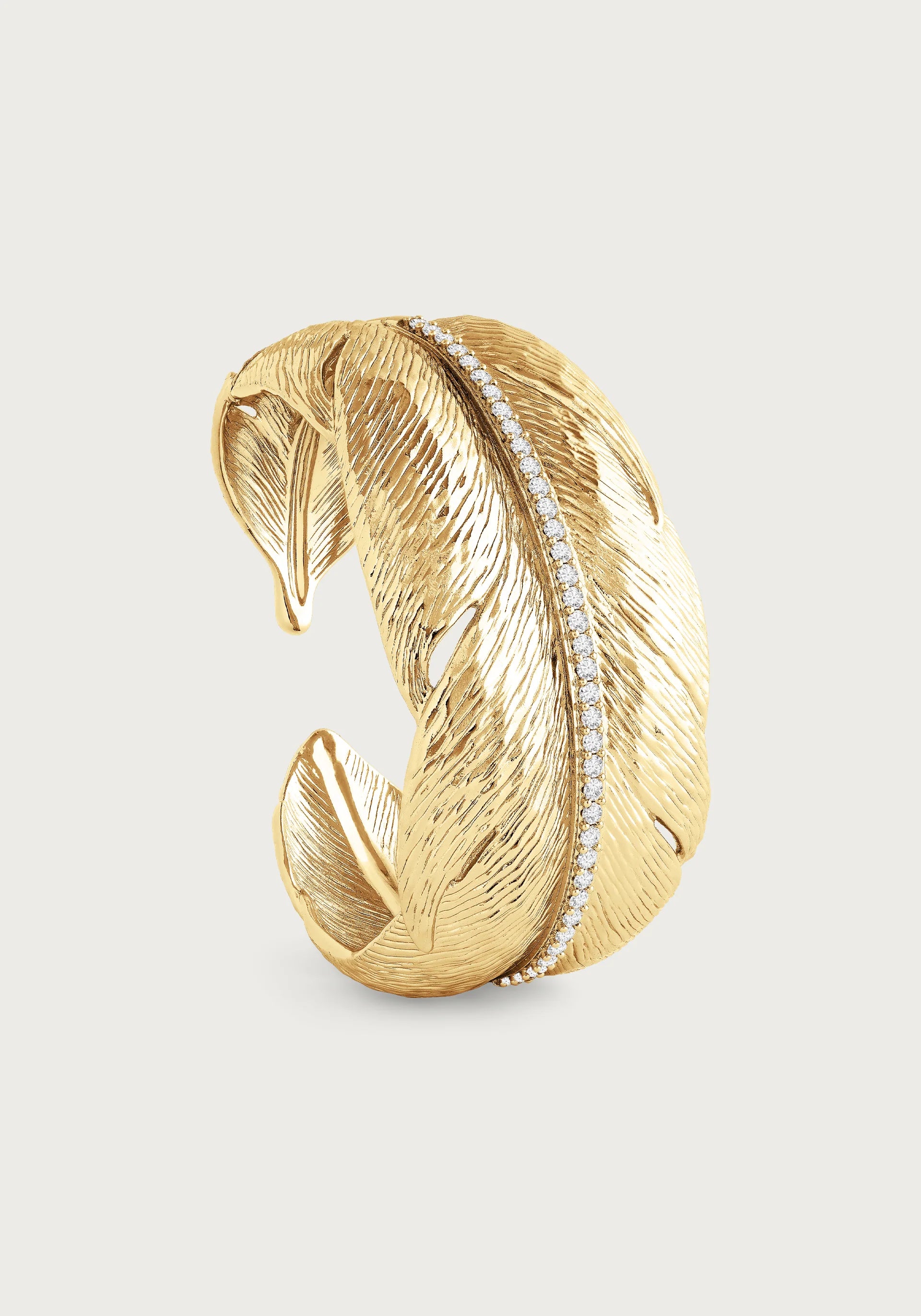 Anabel Aram Feather Wide Cuff