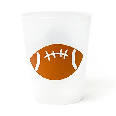 Football Frosted Cup Set of 10