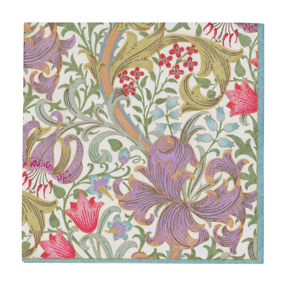 Golden Lily - Ivory Napkin | Cocktail and Guest