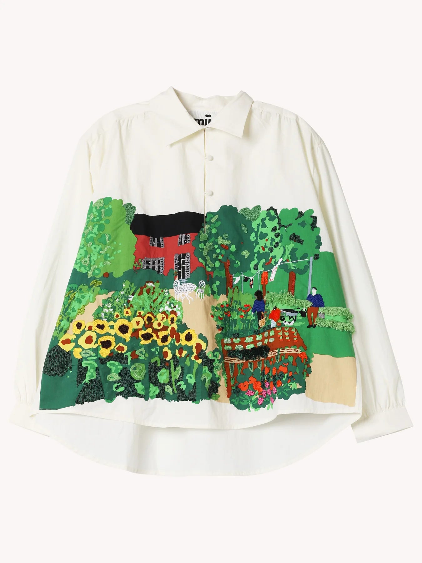 MII Melodie Printed Hand Embroidered Blouse