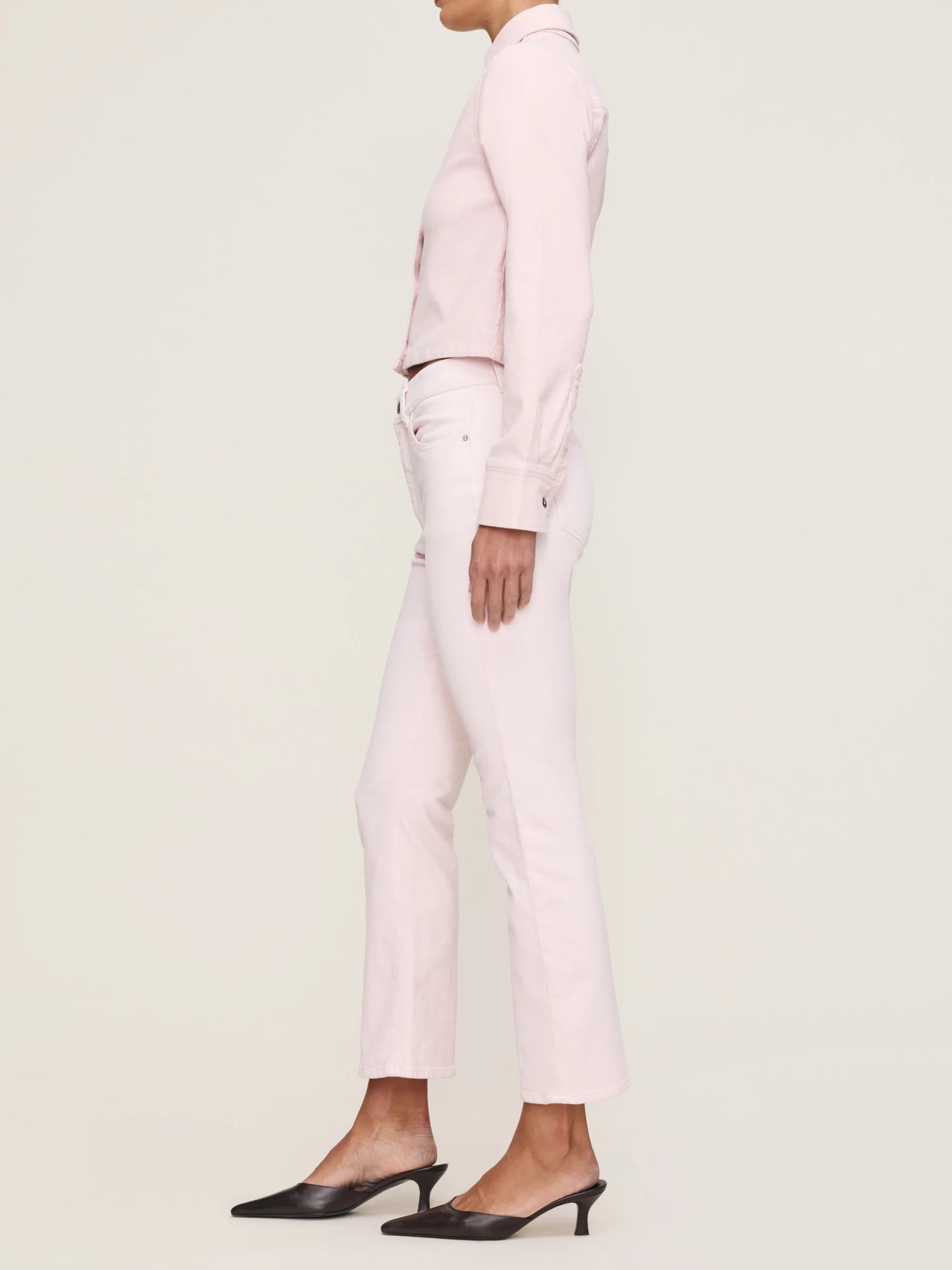 DL1961 Bridget Boot Powder Pink Corduroy